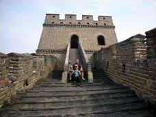 A Great Wall watchtower and stone steps photographed during China Challenge 2009